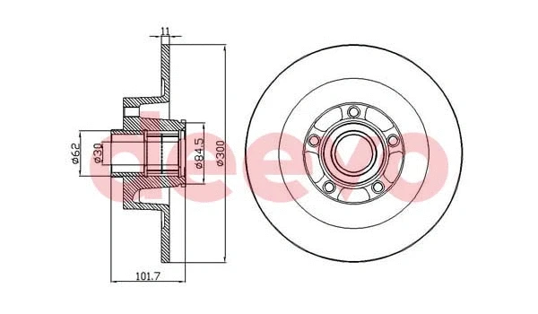 Disque de frein DEEVO BD24680