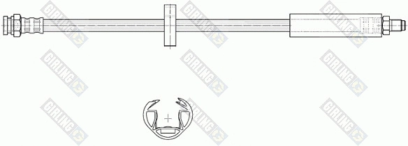 Flexible de frein GIRLING 9002189