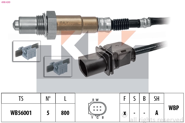 Sonde lambda KW 498 430