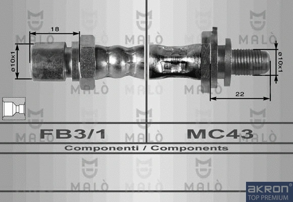 Flexible de frein AKRON-MALÒ 8614