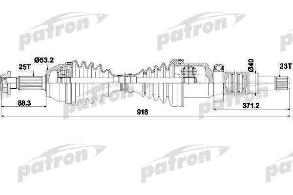 Arbre de transmission PATRON PDS0451