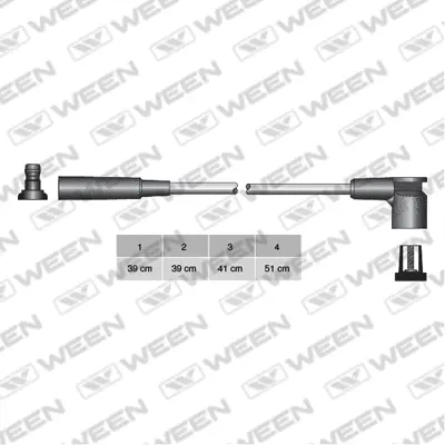 Kit de câbles d'allumage WEEN 110-4233