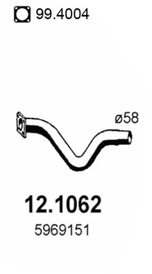 Tuyau d'échappement ASSO 12.1062