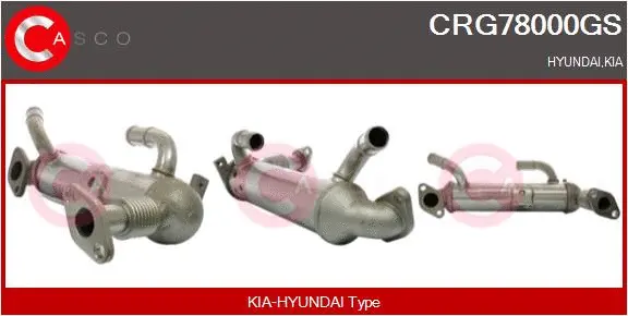 Radiateur, réaspiration des gaz d'échappement CASCO CRG78000GS
