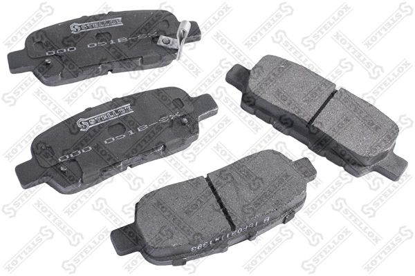 Kit de plaquettes de frein, frein à disque STELLOX 000 051B-SX