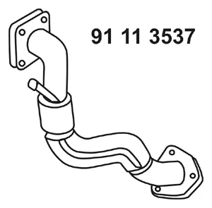 Tuyau d'échappement EBERSPÄCHER 91 11 3537