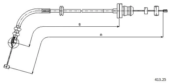 Câble d'accélération CABOR 413.22