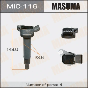Bobine d'allumage MASUMA MIC-116