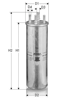 Filtre à carburant TECNECO FILTERS GS10222