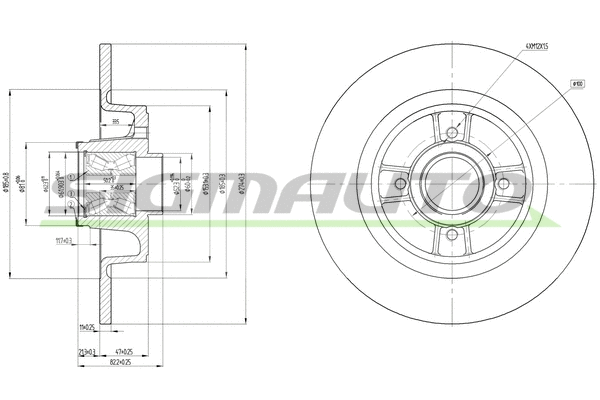 Disque de frein SIGMAUTO DBB656S