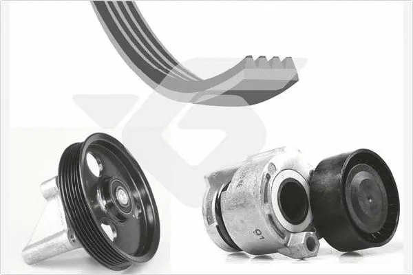 Jeu de courroies trapézoïdales à nervures HUTCHINSON KHV 209