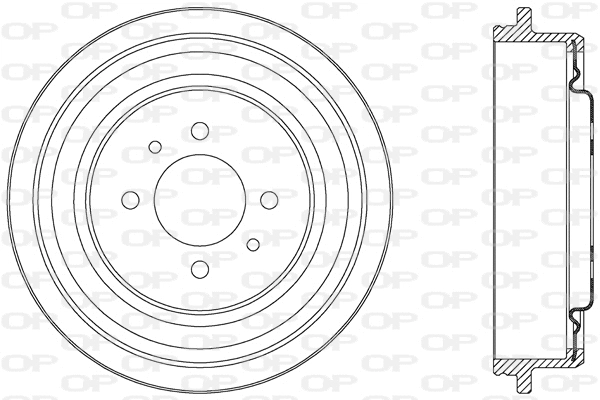 Tambour de frein OPEN PARTS BAD9042.20