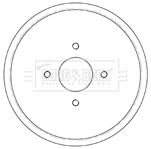 Tambour de frein BORG & BECK BBR7252
