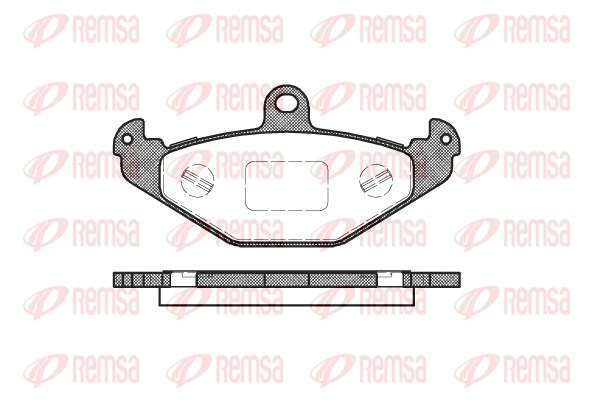 Kit de plaquettes de frein, frein à disque REMSA 0345.20
