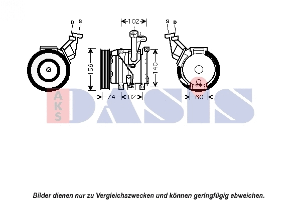 Compresseur, climatisation AKS DASIS 850563N