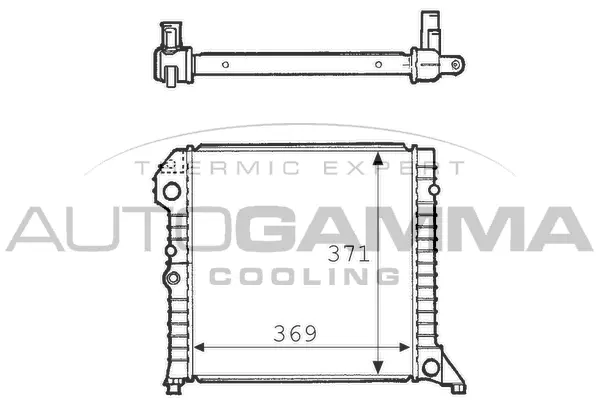 Radiateur, refroidissement du moteur AUTOGAMMA 101105
