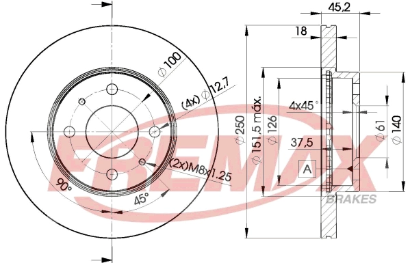 Disque de frein FREMAX BD-5801