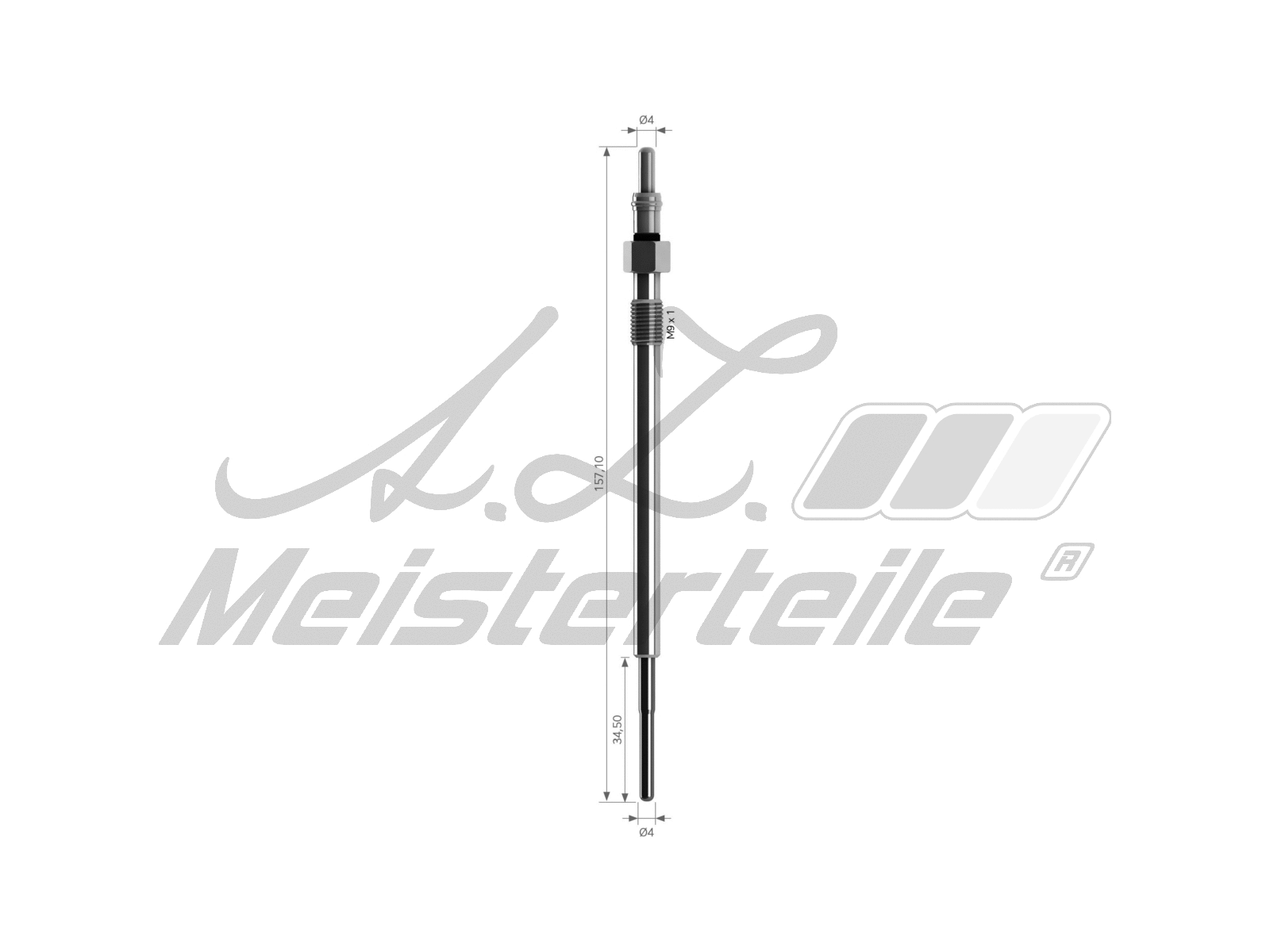 Bougie de préchauffage A.Z. Meisterteile AZMT-49-040-1053