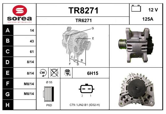Alternateur SNRA TR8271