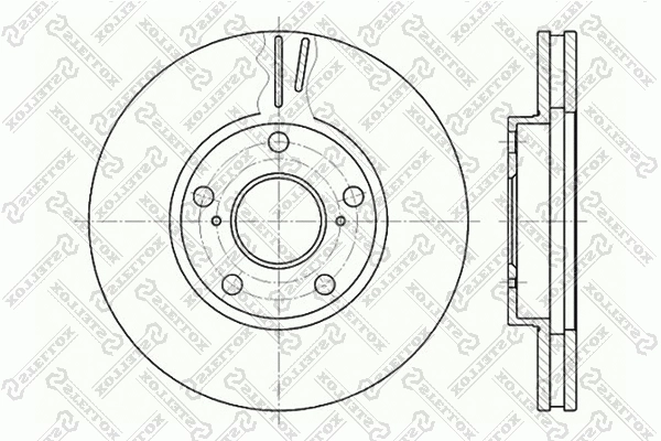 Disque de frein STELLOX 6020-4549V-SX