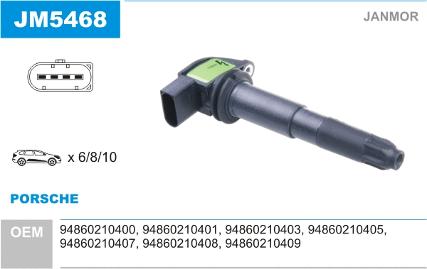 Bobine d'allumage JANMOR JM5468