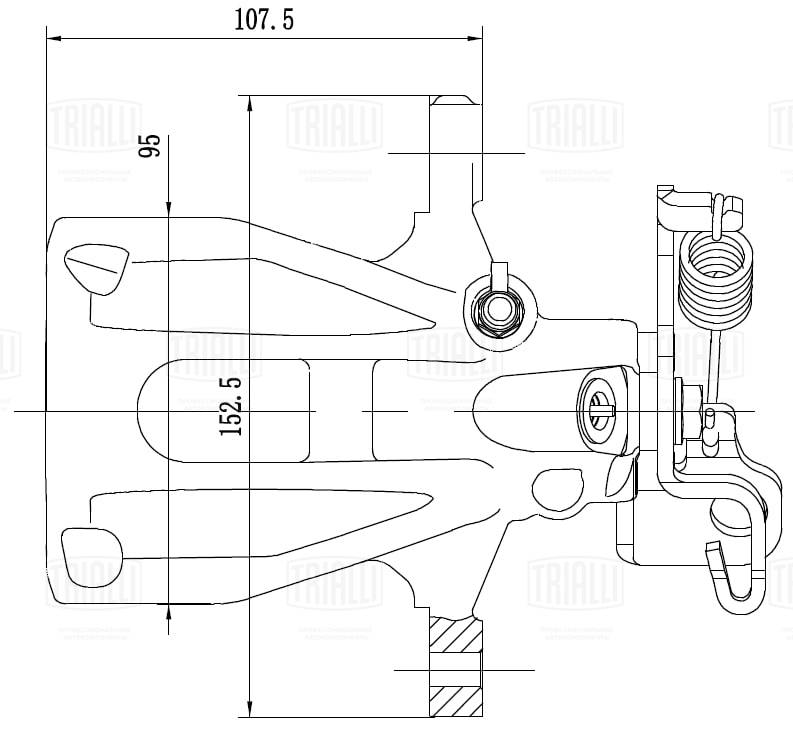 Étrier de frein TRIALLI CF 105067
