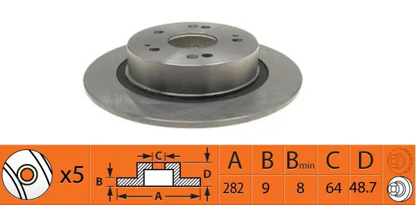 Disque de frein SB BR28130