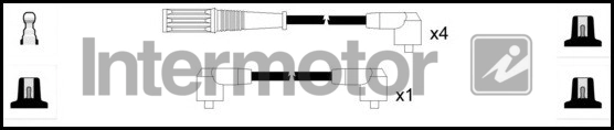 Kit de câbles d'allumage INTERMOTOR 76120