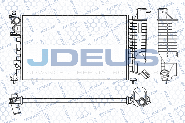 Radiateur, refroidissement du moteur JDEUS M-0070410