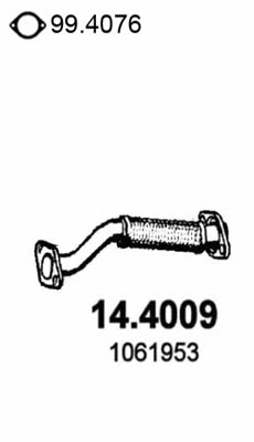 Tuyau d'échappement ASSO 14.4009