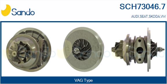 Groupe carter, turbocompresseur SANDO SCH73046.7