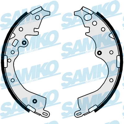 Jeu de mâchoires de frein SAMKO 81035