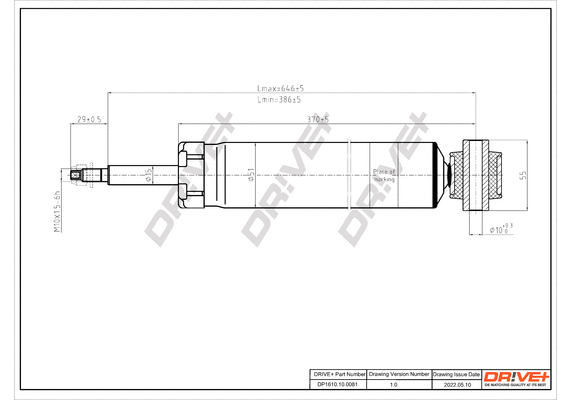 Amortisseur Dr!ve+ DP1610.10.0081