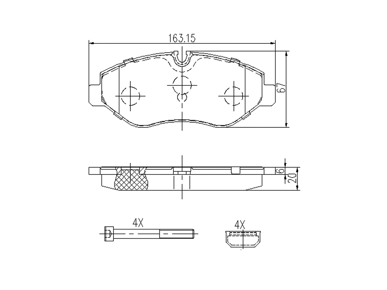 Kit de plaquettes de frein, frein à disque A.Z. Meisterteile AZMT-44-022-1462