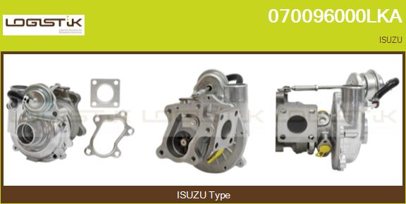 Turbocompresseur, suralimentation LGK 070096000LKA
