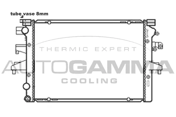 Radiateur, refroidissement du moteur AUTOGAMMA 103544