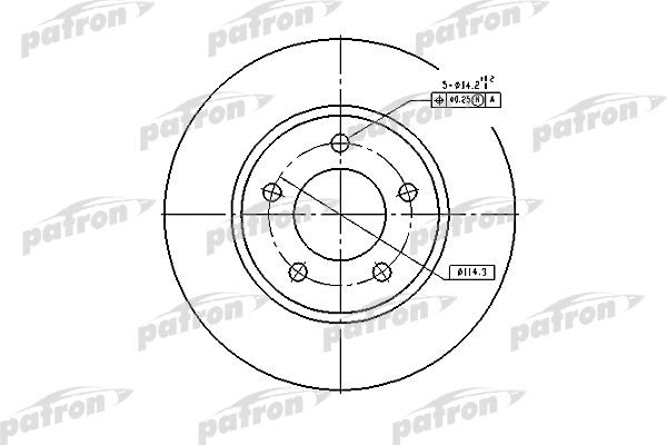 Disque de frein PATRON PBD53002