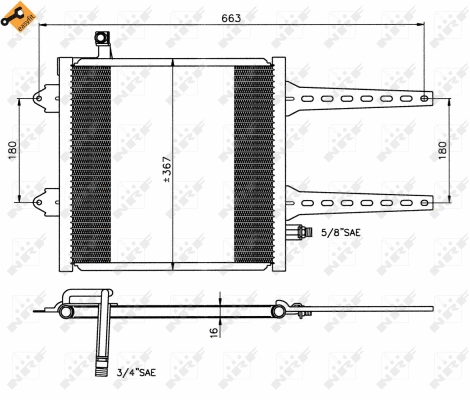 Condenseur, climatisation NRF 35049