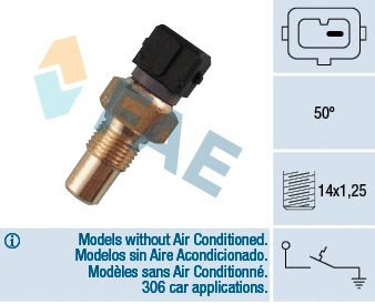 Contact thermique, voyant avertisseur de liquide de refroid. FAE 35550