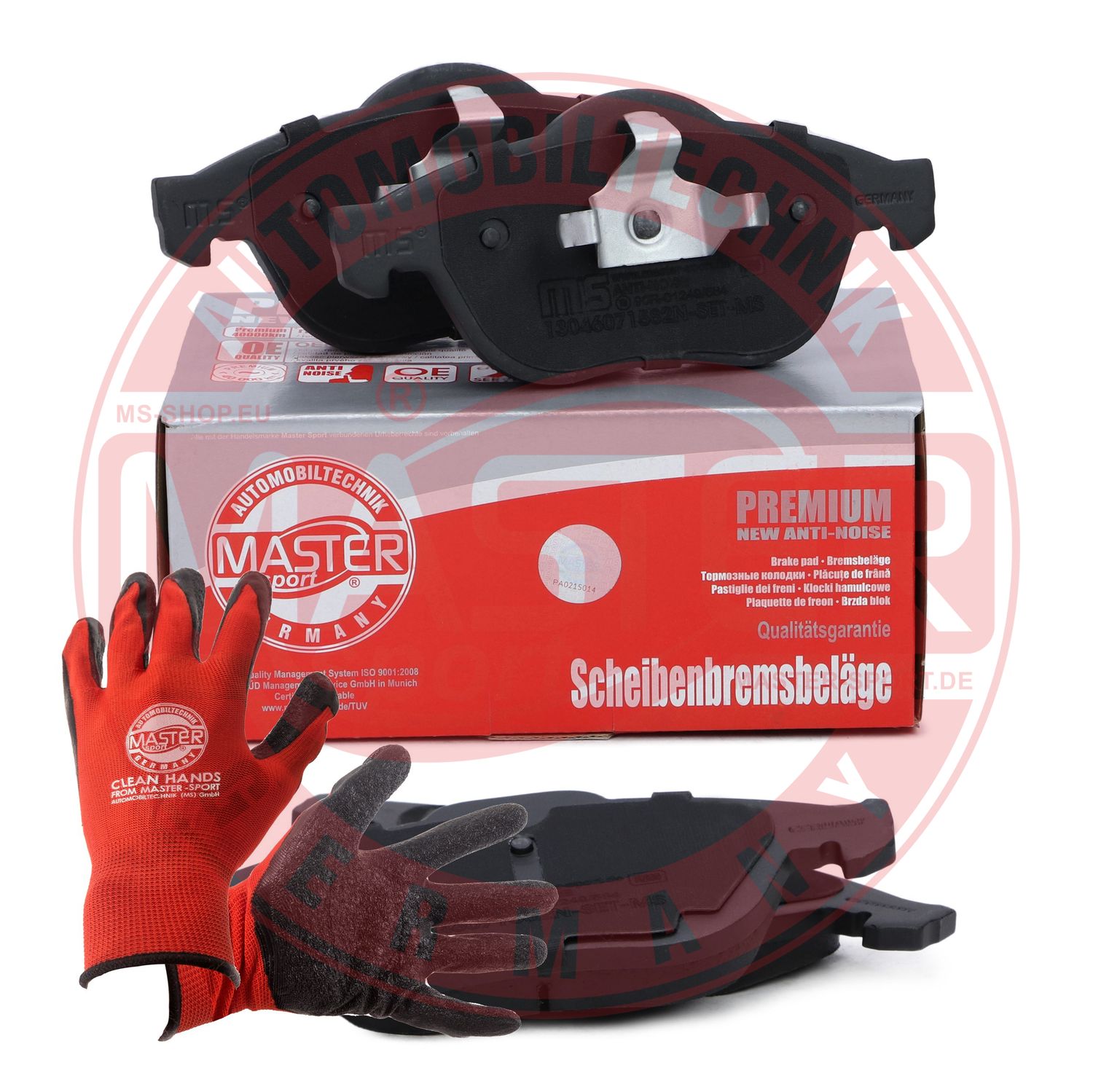Kit de plaquettes de frein, frein à disque MASTER-SPORT GERMANY 13046071582N-SET-MSP