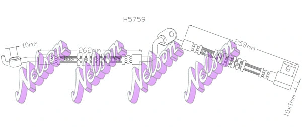 Flexible de frein KAWE H5759