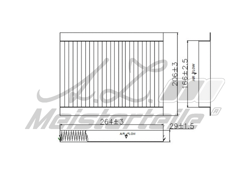Filtre, air de l'habitacle A.Z. Meisterteile AZMT-41-010-1591