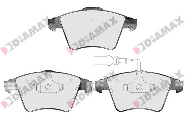 Kit de plaquettes de frein, frein à disque DIAMAX N09485