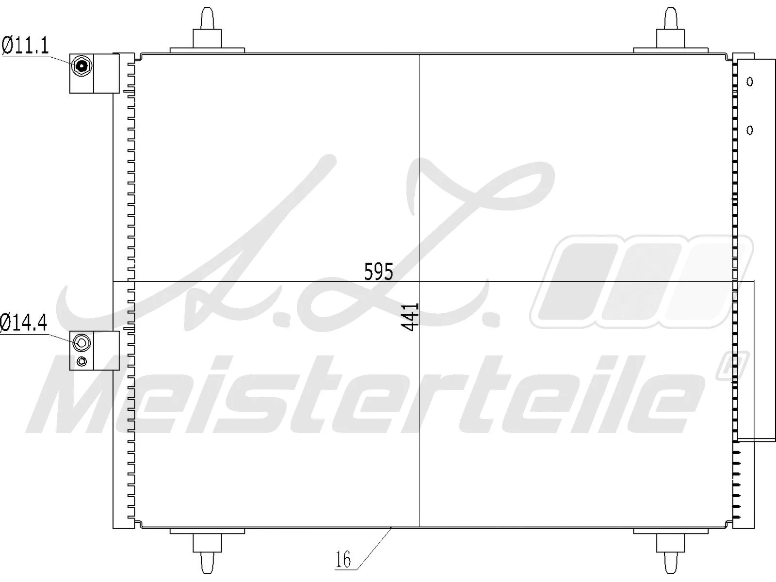 Condenseur, climatisation A.Z. Meisterteile AZMT-45-030-1439