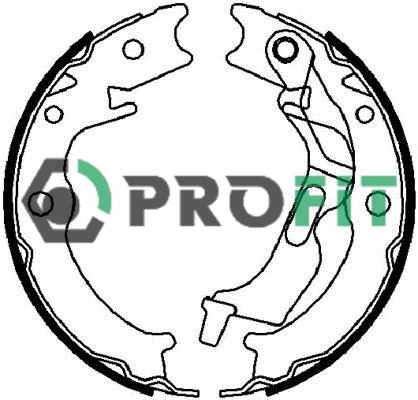 Jeu de mâchoires de frein PROFIT 5001-4017