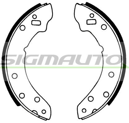 Jeu de mâchoires de frein SIGMAUTO SFA430