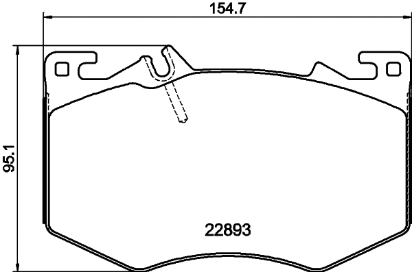 Kit de plaquettes de frein, frein à disque MINTEX MDB4189