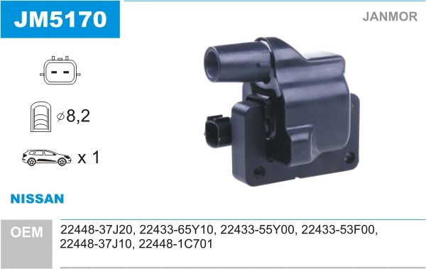 Bobine d'allumage JANMOR JM5170