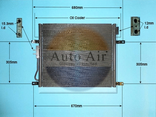 Condenseur, climatisation AUTO AIR GLOUCESTER 16-1330