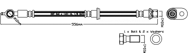 Flexible de frein JURATEK JBH1230R